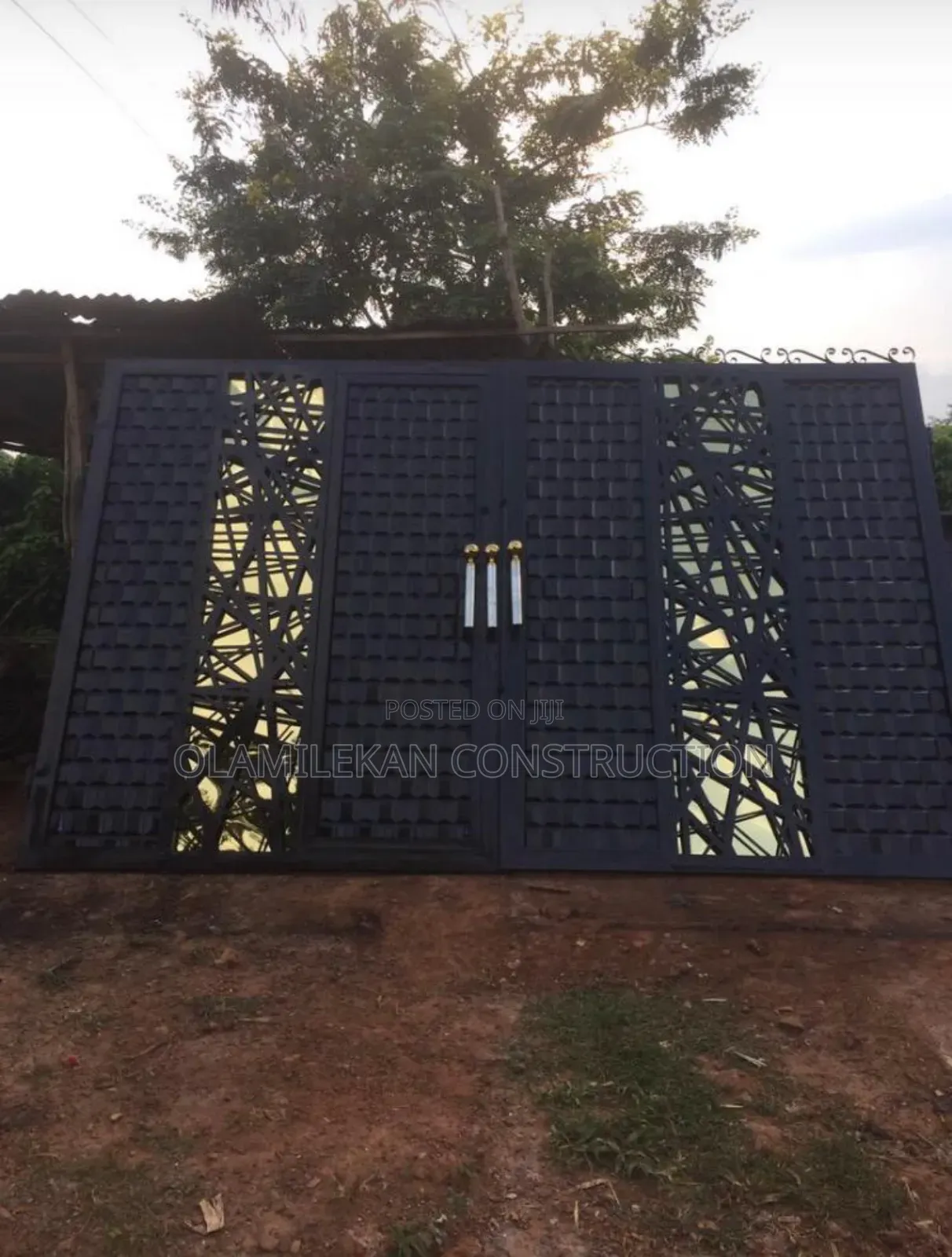 Laser Cut Design Bi Part Swing Gate