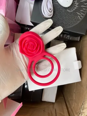 Vibrating Cock Ring With Rose Clitoral Pleasure for Couples