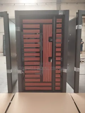 Metal Brown Door