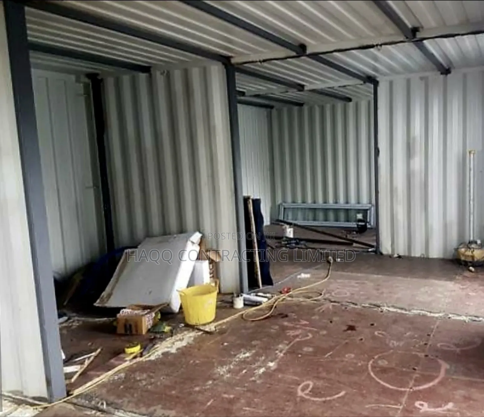40ft Container Office Fabrication and Partitioning
