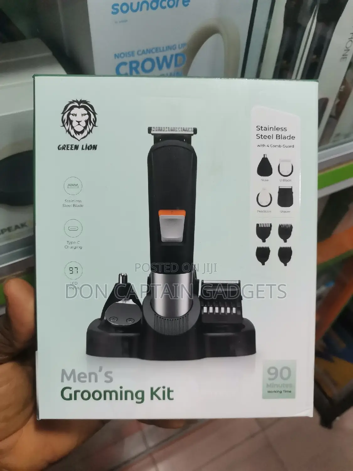 Green Lion Men's Grooming Kit Clipper