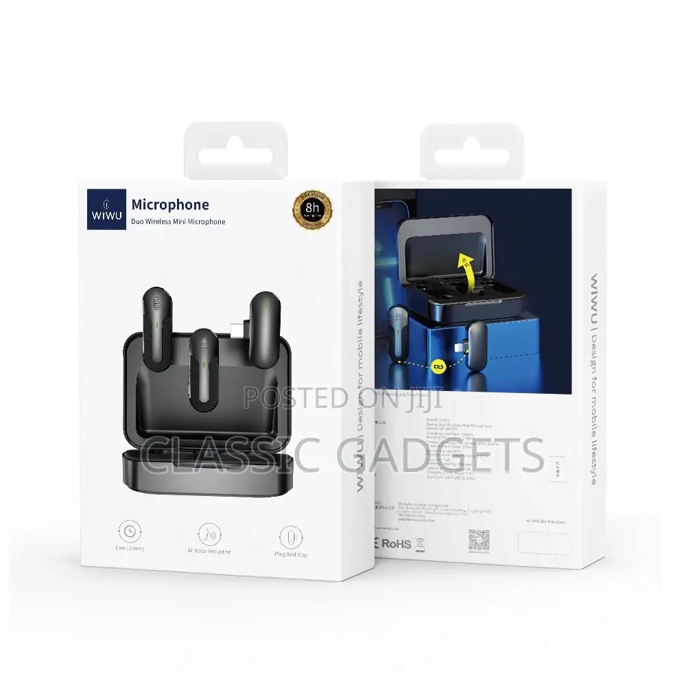 Wiwu Duo Wireless Mini Microphone (Type-C / Lightening)