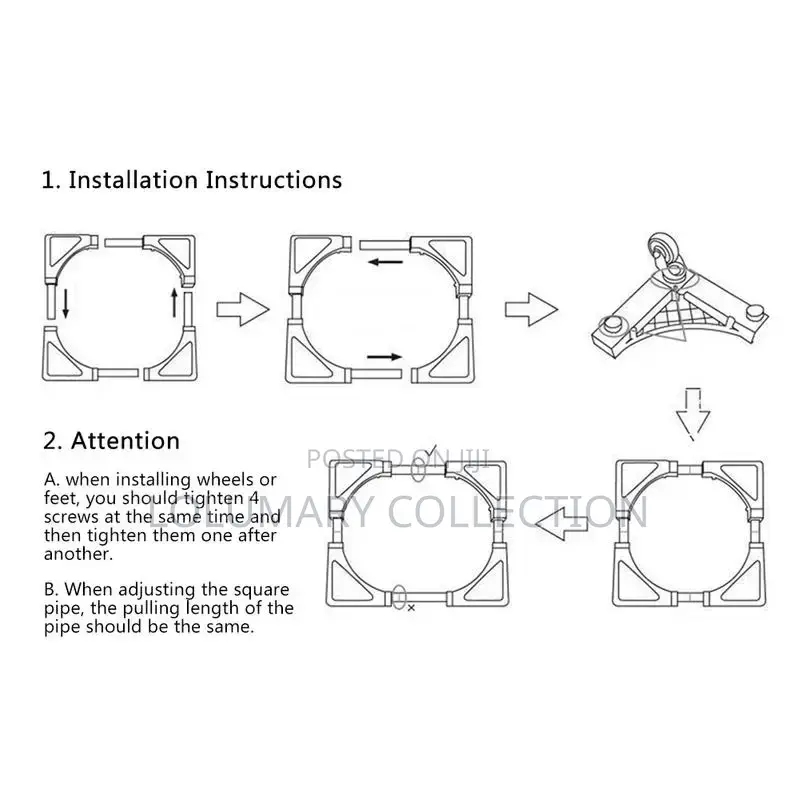 Adjustable Fridge Stand / Washing Machine Stand Fridge Base