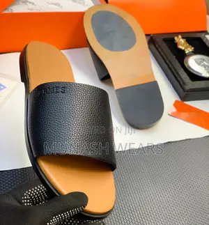 Photo - Versace Leather Slipers