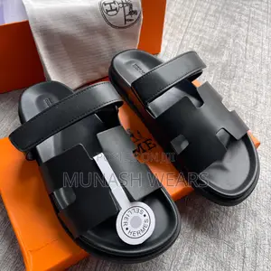 Hermes Leather Slipers