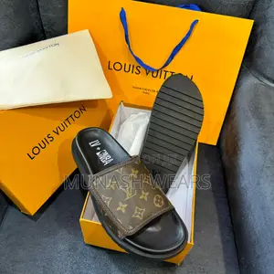 Luxury Louis Vuitton Monogram Slide