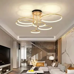 Modern Golden LED Chandelier
