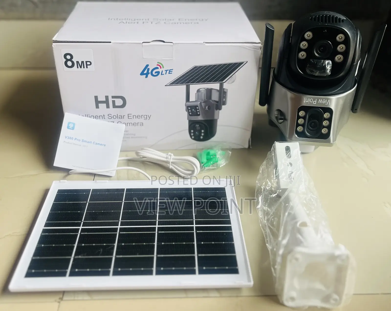 Dual Lens Security Camera V380 Pro Smart Home 8mp Auto