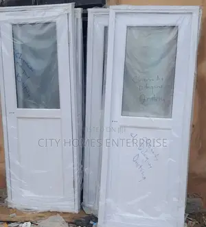 Toilet Door With Glass