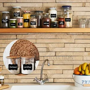 100pcs Jar Label Sticker With Pen