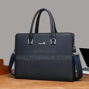 Quality Leather Men Luxury Office Laptop Bag