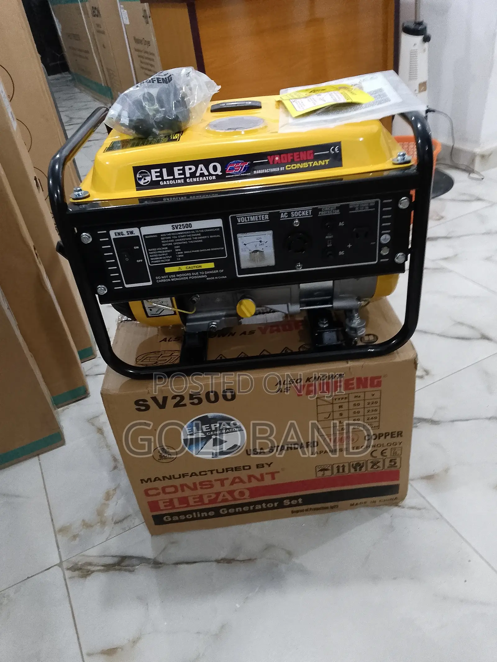 Strong and Responsive Sv2500 "1.5kva Elepaq Generator