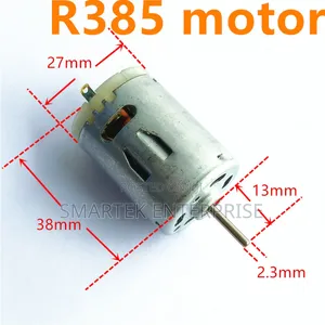R385 DC Motor: DC 5-12v 7000rpm 62G