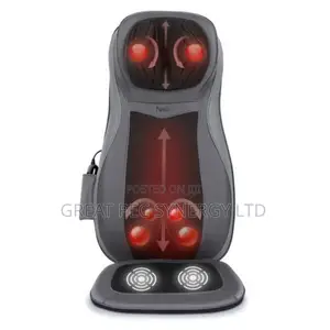 Chair And Car Seat Cushion With Back Neck Massager.