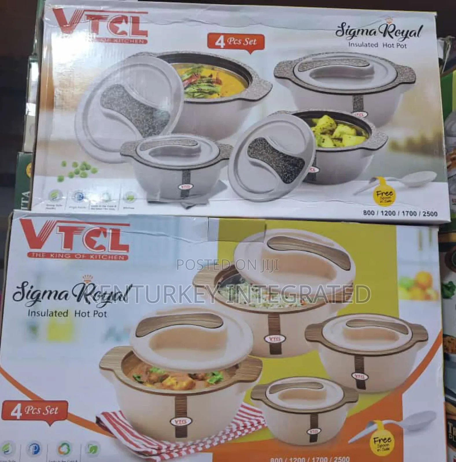 4pcs Set VTCL Sigma Royal Insulated Hot Pots