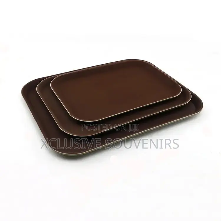3in1 Anti Skid Rectangular/Round Serving Tray