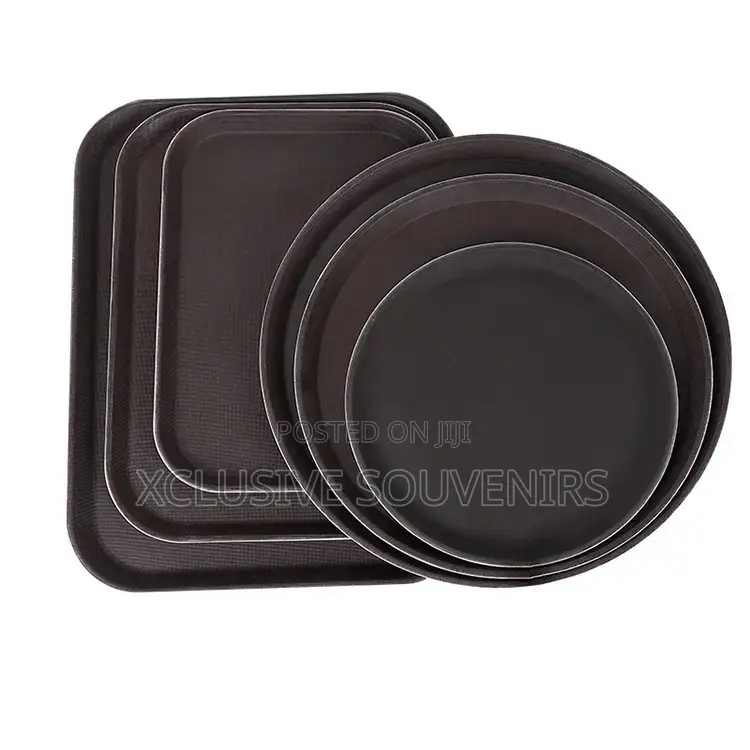 3in1 Anti Skid Rectangular/Round Serving Tray