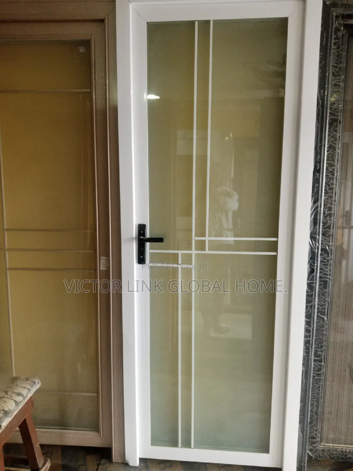 Toilet and Bathroom Door