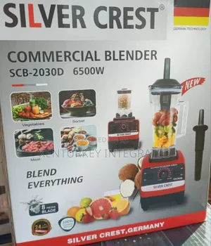 New Silver Crest Commercial Blender 6500watts 8 Pieces Blade