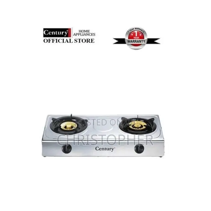 Authentic Century 2-Burner Table Top Gas Cooker