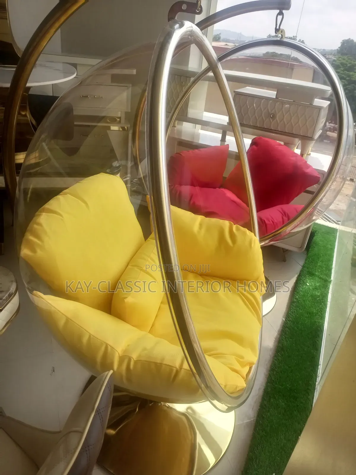Plastic Swing Bucket With Fabric Cushion
