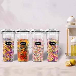 4 in 1 Cereal Container With Label Stickers and Pen
