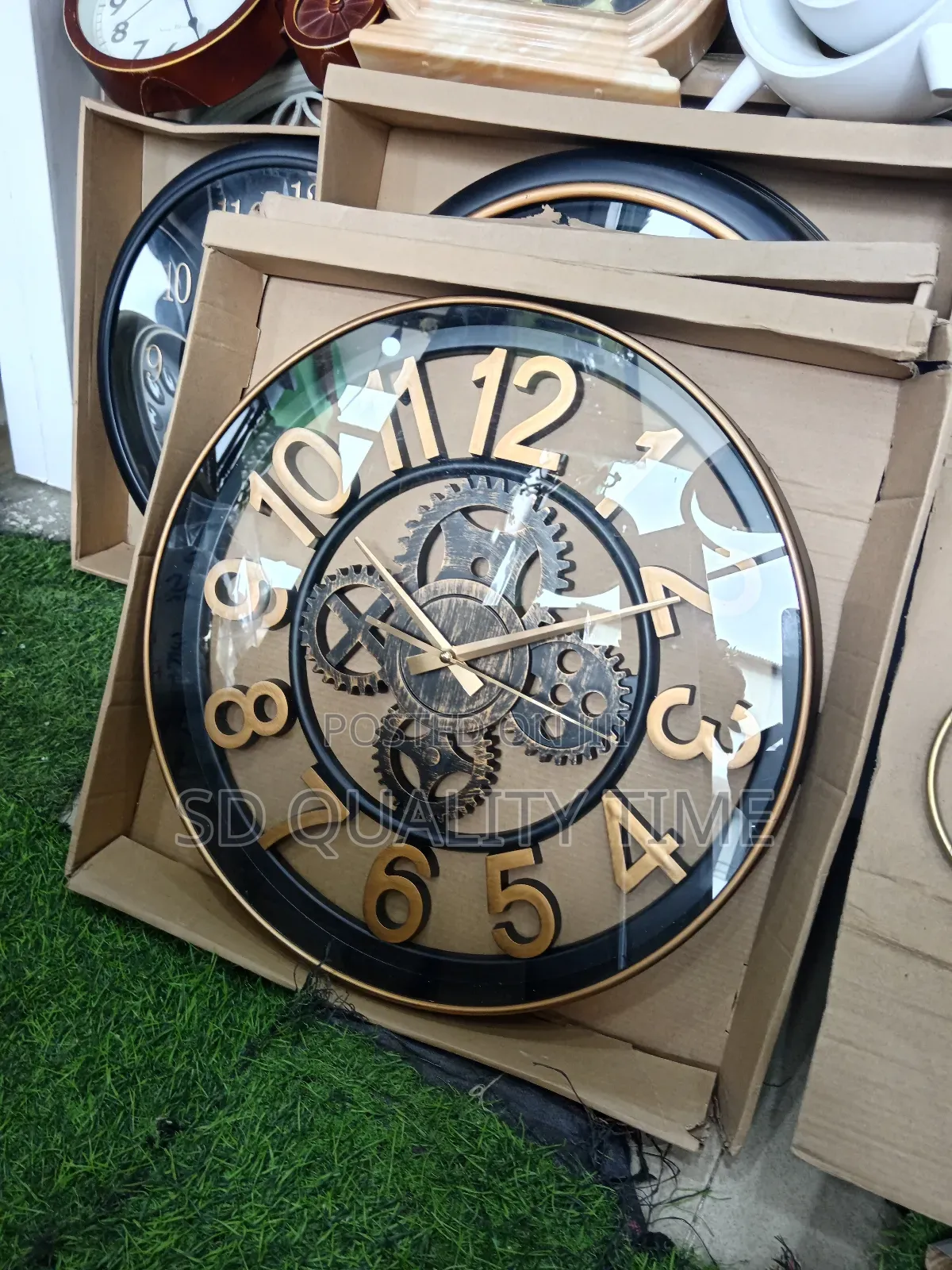 Interior Wall Clock 3d Numbered