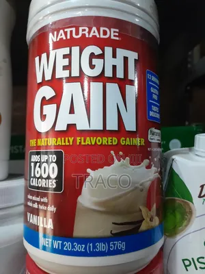Naturade Weight Gain Instant Nutrition Drink Mix, Vanilla