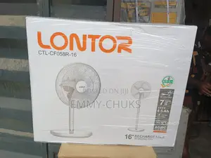 Powerful Lontor 16" Rechargeable Fan