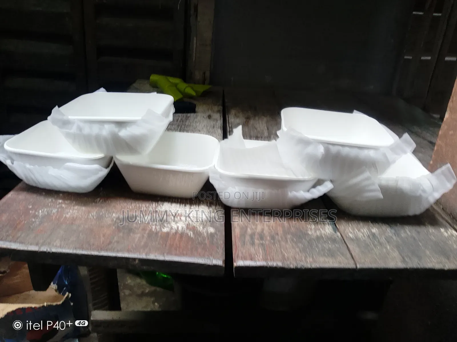 Simple Style Ceramic Glass Plate (6pcs