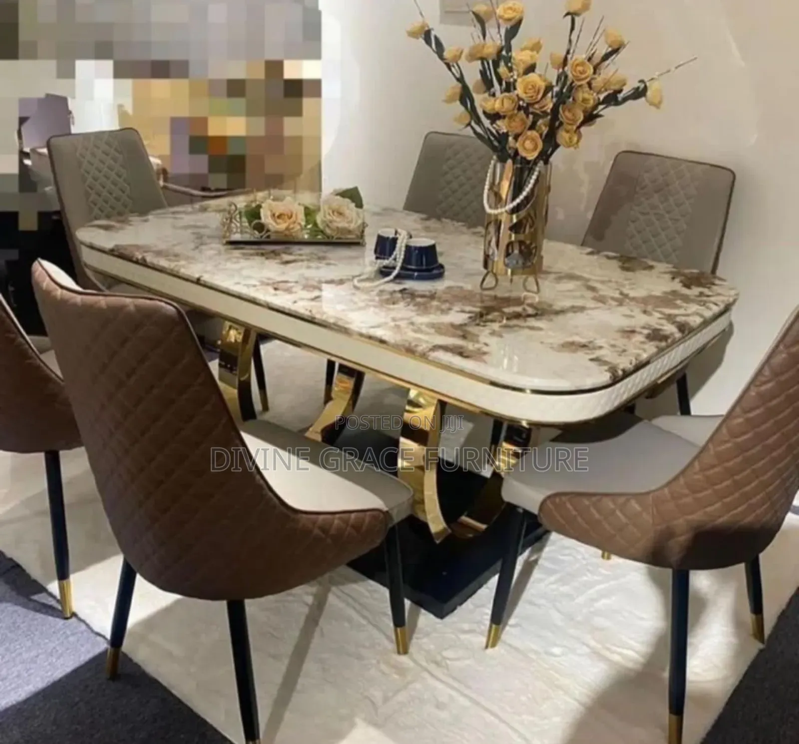 Luxury Dinning Table and Chairs