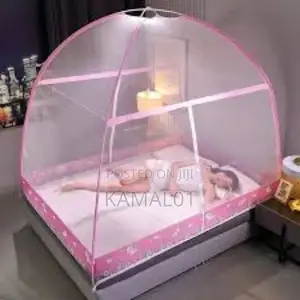 6 by 6 Round Foldable Mosquito Net for Indoor and Outdoor