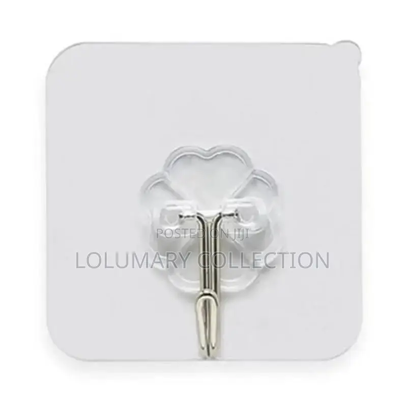 Transparent Decorative Wall Hooks (12pcs