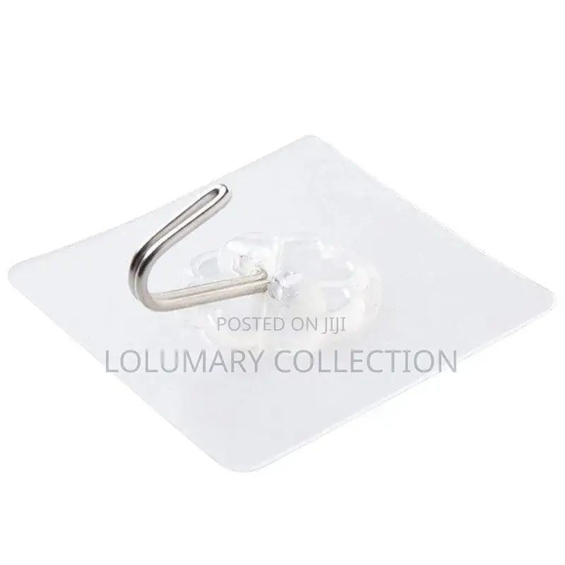 Transparent Decorative Wall Hooks (12pcs