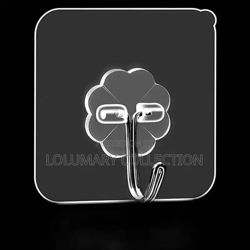 Transparent Decorative Wall Hooks (12pcs