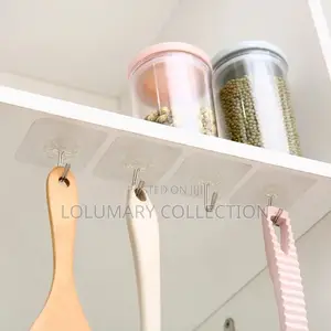 Transparent Decorative Wall Hooks (12pcs