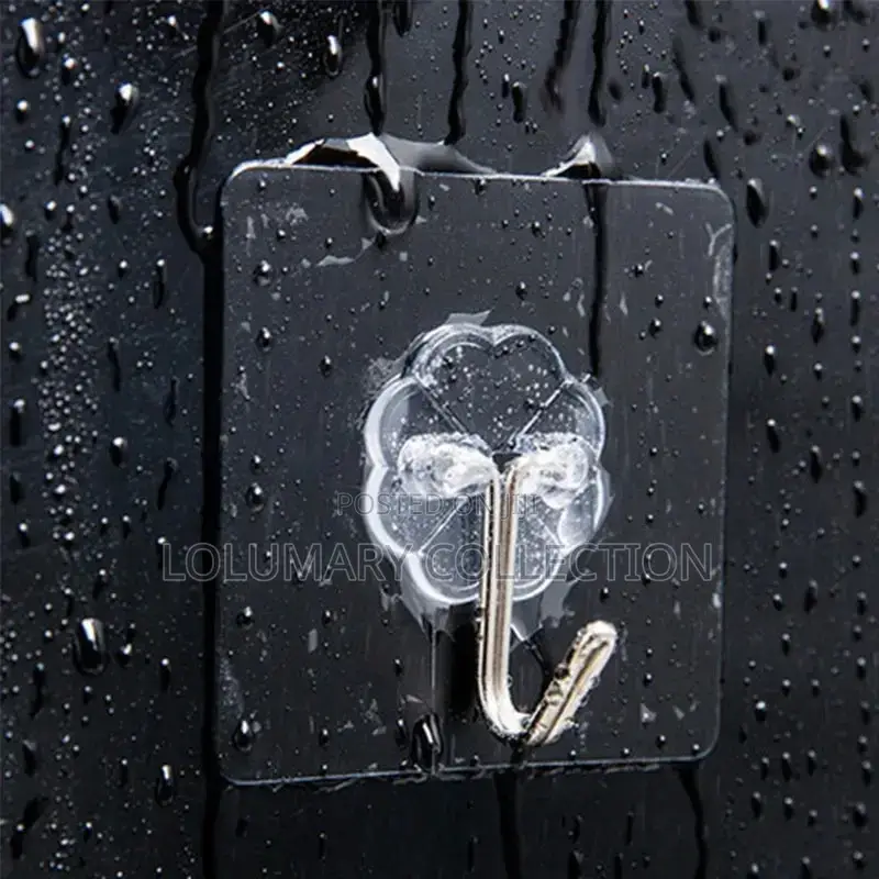 Transparent Decorative Wall Hooks (12pcs