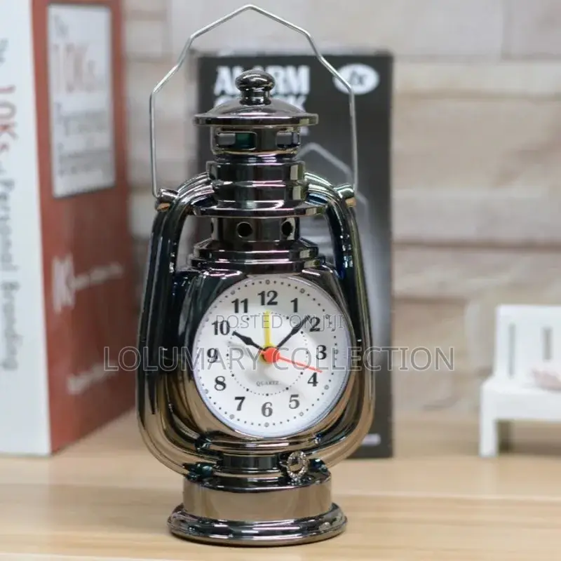 Lantern Shape Alarm Clock a Table Clock Living Room Decor