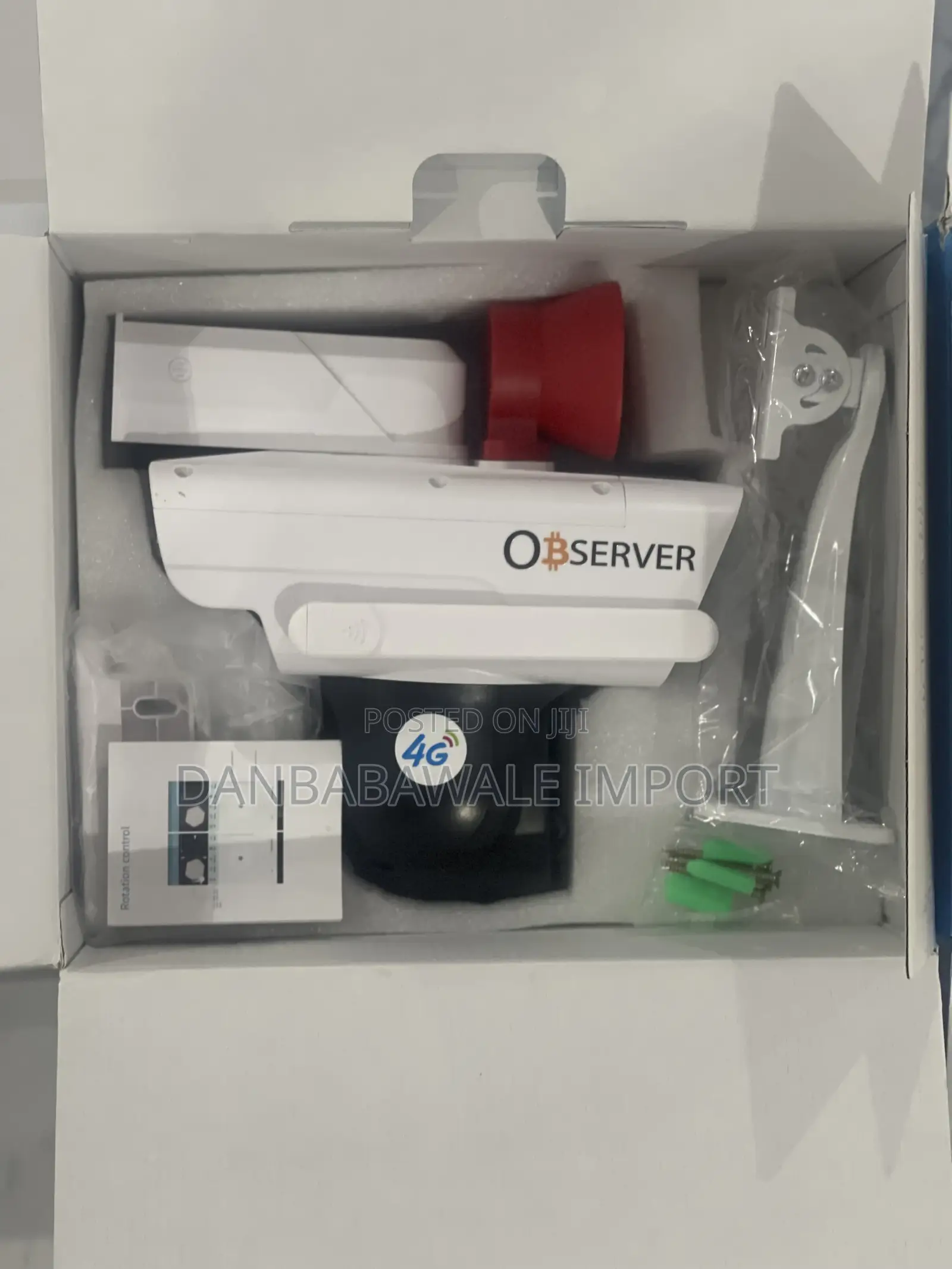 Observer Double Lens Solar Cctv Camera Megaphone Speaker