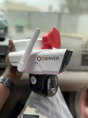 Observer Double Lens Solar Cctv Camera Megaphone Speaker
