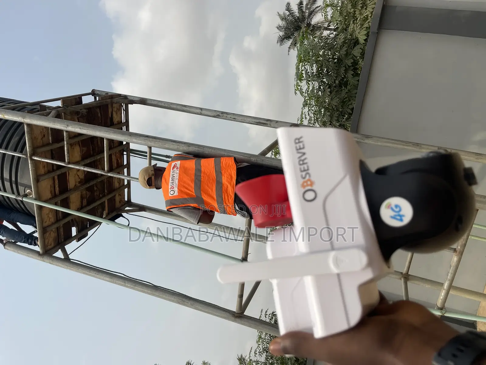 Observer Double Lens Solar Cctv Camera Megaphone Speaker