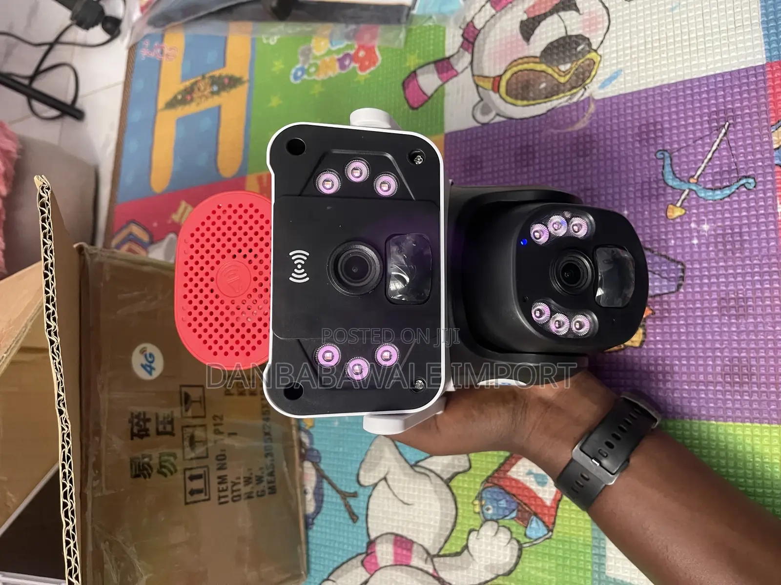Observer Double Lens Solar Cctv Camera Megaphone Speaker