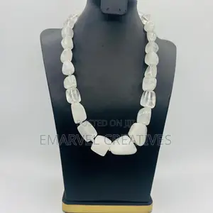 White Natural Freshwater Pearl Necklace Baroque