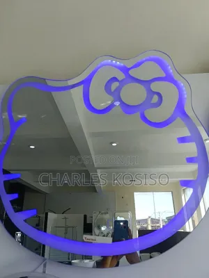 Led Mirror With Kitten Face Shape