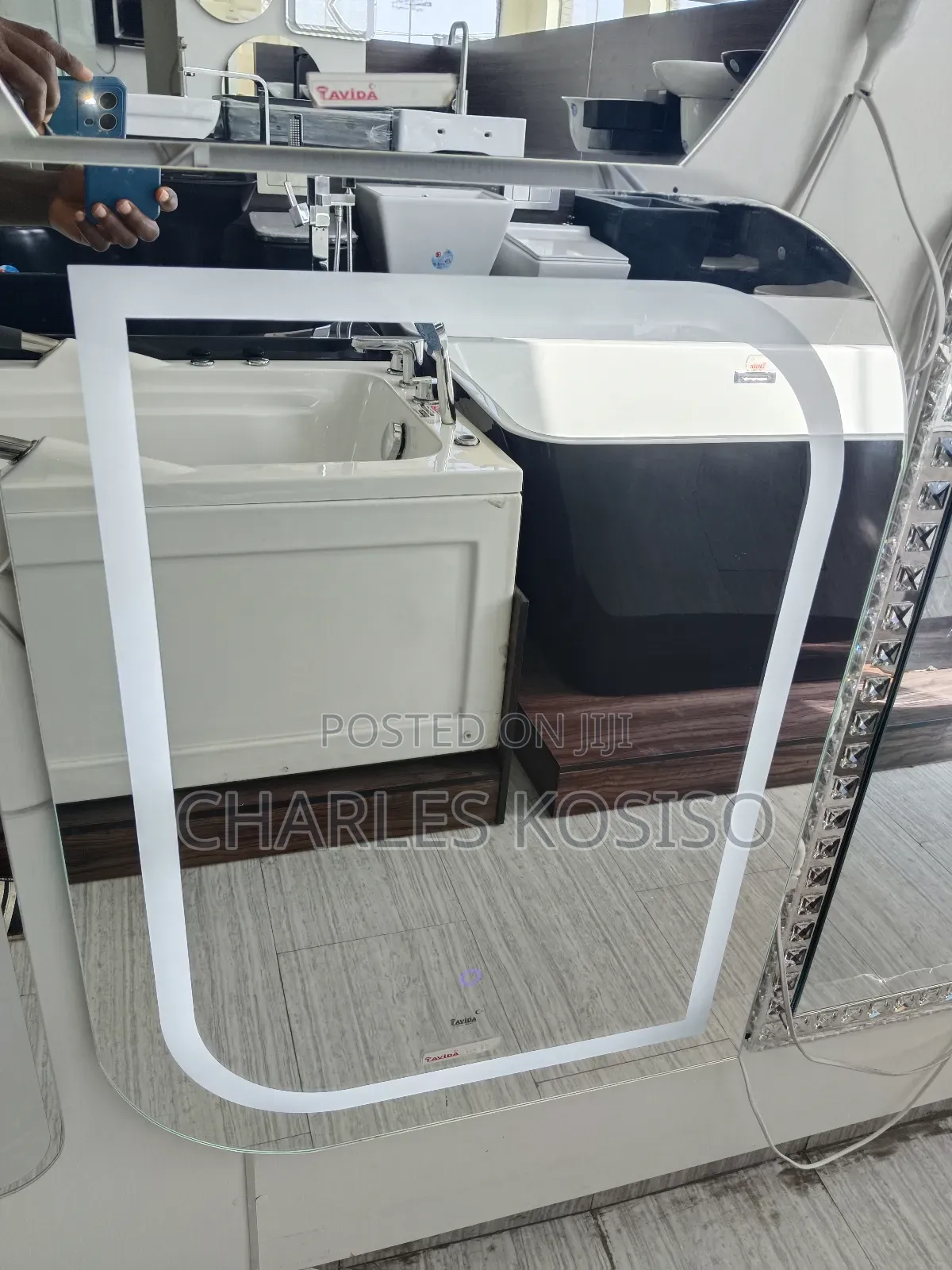 Led Mirror Square Round Shape