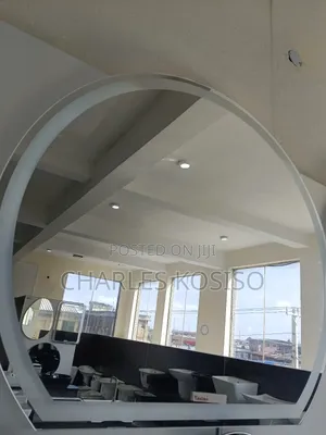 Led Mirror Semi Oval Shape With 3 Light 