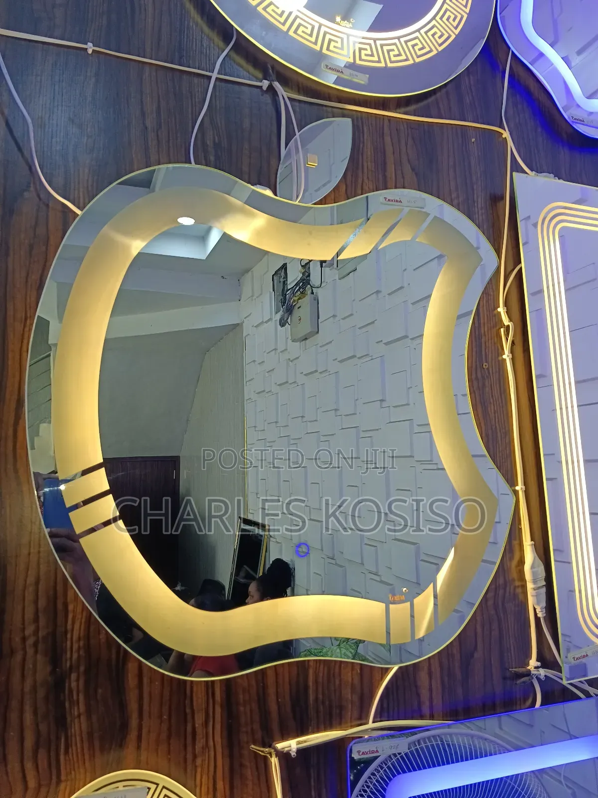 LED Mirror Apple  Shape