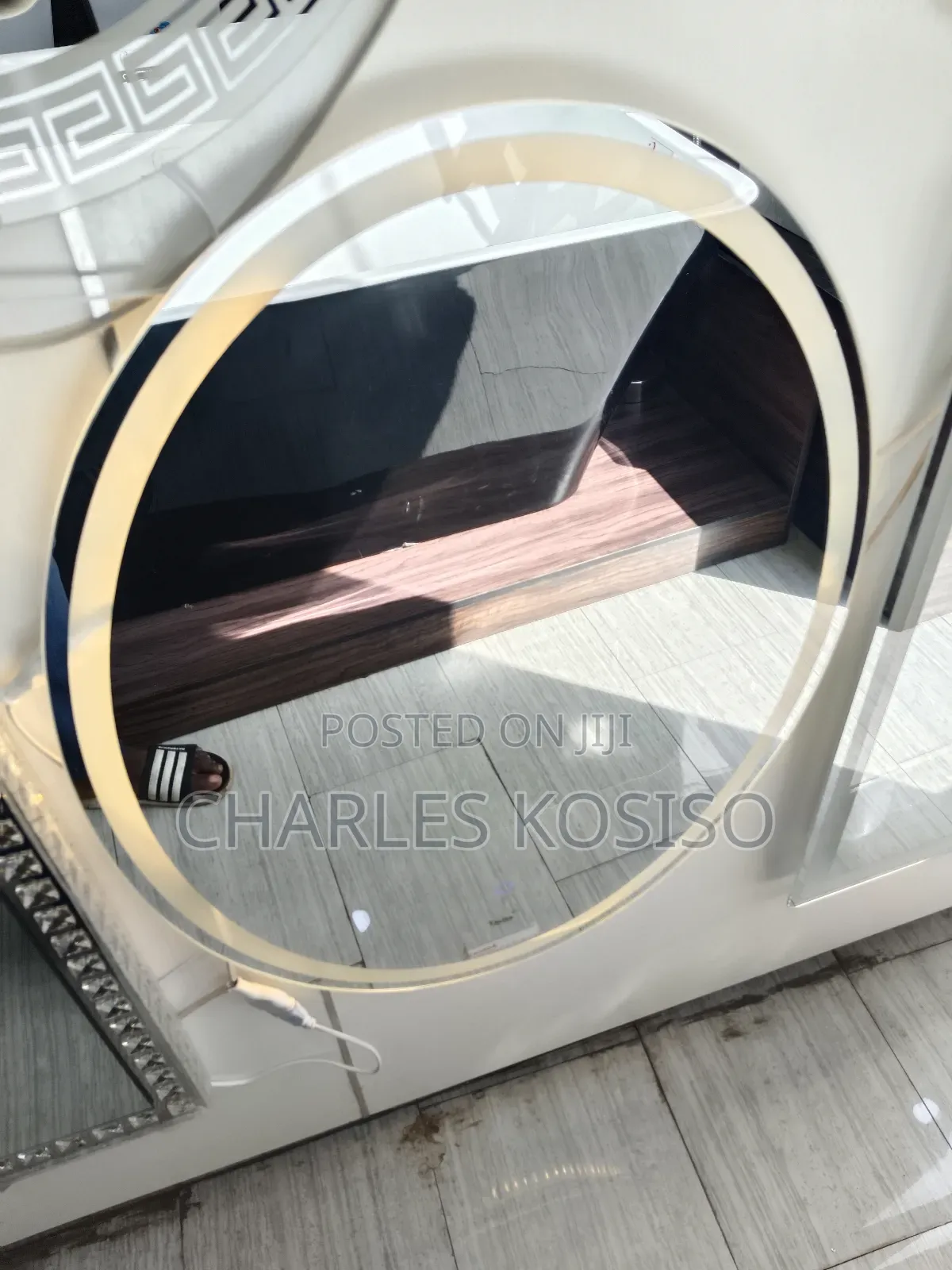 LED Mirror Circle Square With 3 Light 
