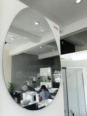 LED Mirror Egg Square With 3 Light
