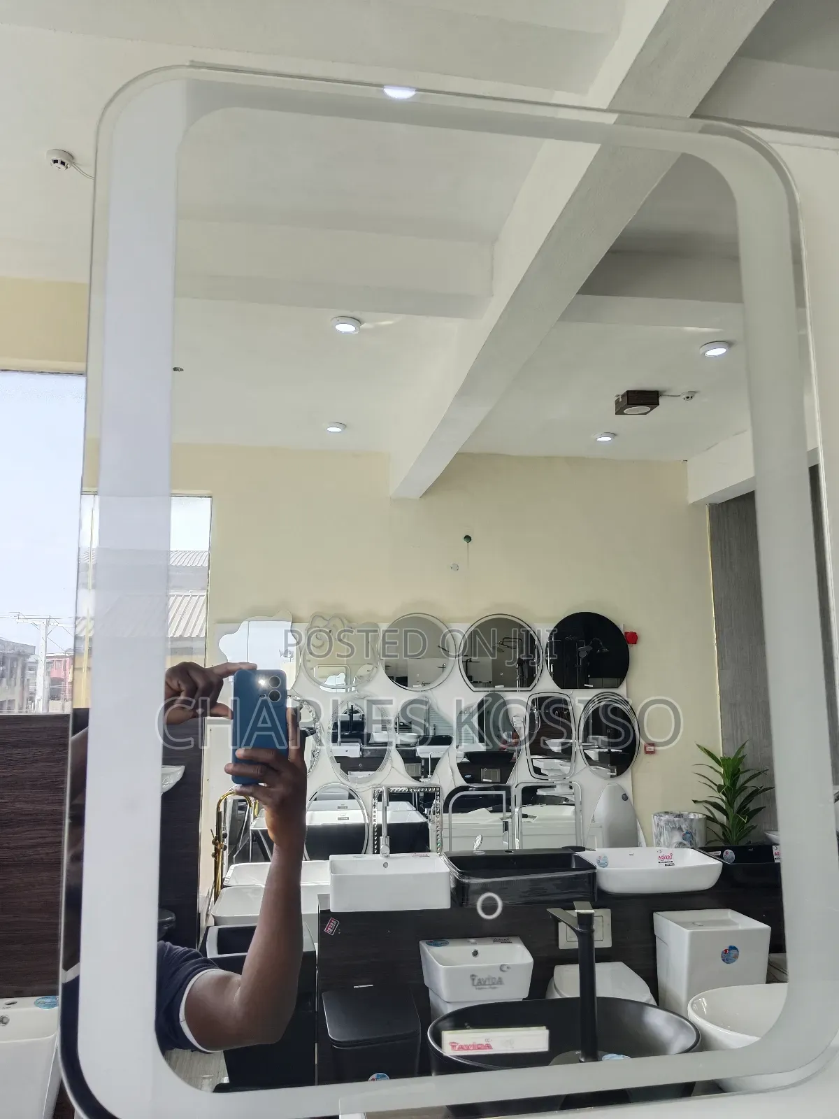 LED Mirror  With 3 Light